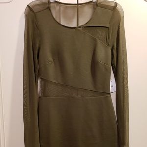 Olive green dress